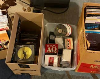 Lot 55: Lot of Books, CDs, Cassettes, Records