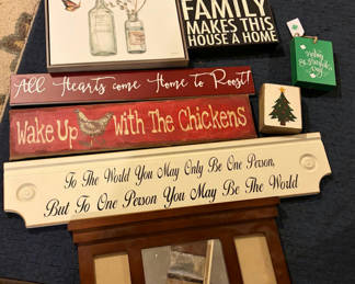 Lot 70: Lot of Decorative Wooden Signs