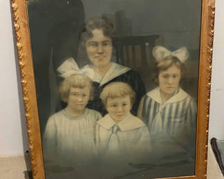 Lot 68: Antique Family Picture plus 2 prints 