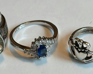 Lot 4: 3 Sterling Silver Ring