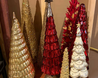 Lot 67: Lot of Decorative Christmas Trees