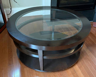 Lot 10: Glass Top End / Accent Table