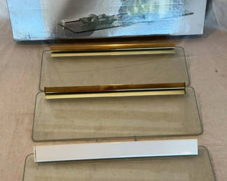 Lot 117: Glass Shelves Some New In Box