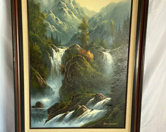 Lot 151: Large Framed Original Canvas