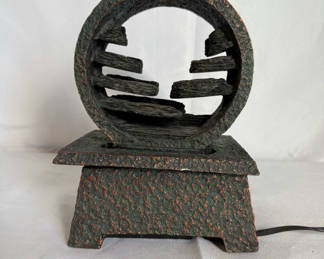Lot 92: Circular ring sculpture Table Fountain