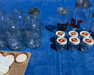 Lot 36: Assorted Mason Jars and Lids