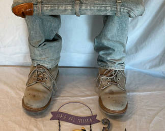 Lot 75: Cute Porch Stool, Door Hanger And Decorative Plant Hook