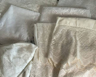 Lot 143: Lace Dollies, Runners, Tablecloths And Curtains