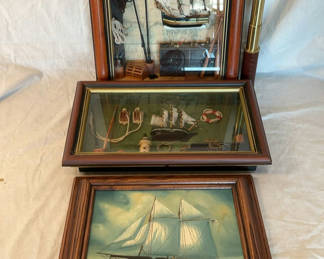 Lot 52: Nautical ship models, maritime dioramas, and telescope