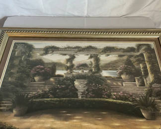 Lot 150: Large Framed Print Villa Beneventi