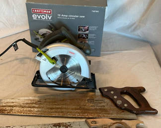 Lot 110: Craftsman Circular Saw And Hand Saws