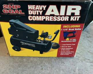 Lot 102: New In Box Heavy Duty Air Compressor
