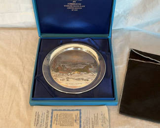 Lot 59: The Road - Winter Limited Edition Sterling Silver Plate No. 4430 of 7500