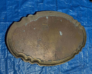 Lot 39: Solid Brass Table Top
