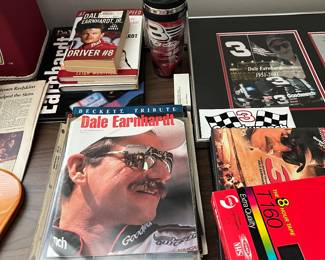 Lots of Dale Earnhardt magazines and Memorabilia