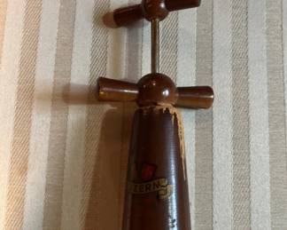 Vintage wood cork screw