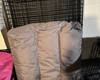 Large dog cage with bed