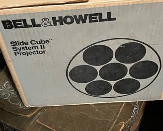 Projector in box