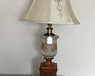 Vintage lamp with beautiful shade
