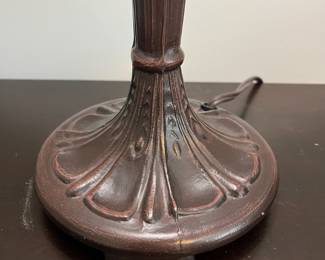 L9 - $50. Warehouse of Tiffany Table Lamp. Measures 21" tall. Excellent Condition.