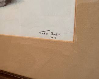 L75 - $30. Tucker Smith "Malamute" signed & numbered print. Measures 20.5" x 24".
