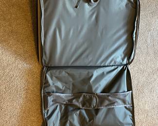 L36 - $75. The Briggs & Riley TU127X-8 Upright. Grey expandable suitcase. Measures 22" x 8.5" x 27.5" tall. Does NOT have spinning wheels. Has been used but still very good condition!