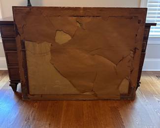 L77 - $250. 1925 Original Painting on Canvas. (Believed to be German) Framed it measures 44.5" x 35".