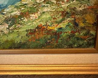 L83 - $30. Original Painting by W. Chapman. Measures 16.5" x 28.5" framed.