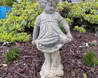 L107 - $25. Concrete Garden Statue. Approx 18" tall.