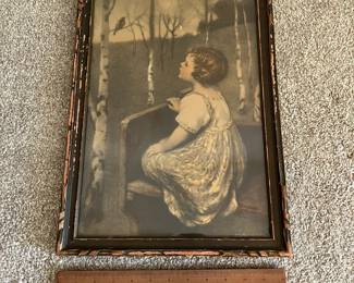 L39 - $30. Antique print by Reinthal & Newman NY. Measures 12.5" x 17.75".