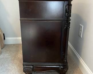L46 - $100. PAIR of nightstands. Measures 24" x 17" x 28.5" tall. 2013 Manufacture Date. Very good condition. All drawers work as they should.