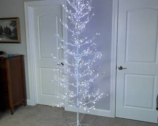 L41 - $30. 83" tall White, lighted Christmas Tree.