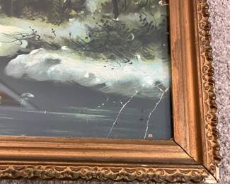 L47 - $25. Vintage Framed Print. Hallen & Weiner New York. Measures 22" x 18".