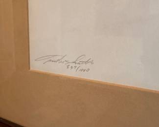 L75 - $30. Tucker Smith "Malamute" signed & numbered print. Measures 20.5" x 24".