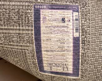 L14 - $40. Marseille Carmoux Azure 8.6" x 13' Outdoor Patio Rug.