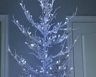 L41 - $30. 83" tall White, lighted Christmas Tree.