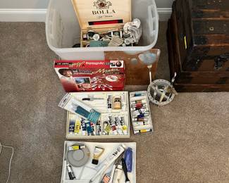 L40 - $30. Box of Art Supplies.