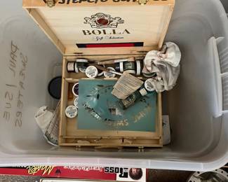 L40 - $30. Box of Art Supplies.