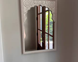 L27 - $20. Sheffield Home Entry Mirror. Measures 15.5" x 24". Excellent condition.