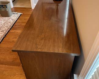 L73 - $30. Office Desk with Chair. All drawers slide as they should. A bit of wear along the base but overall very good condition.