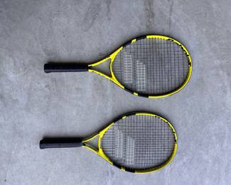 L102 - $20 Each. Babolat JR 23 & JR 25 rackets. In very good condition.