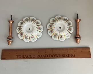 L50 - $25. Porcelain Curtain Tiebacks.