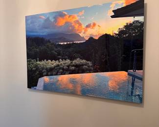 L84 - $10. Photo printed on metal (foam backing to protect wall). Measures 30" x 20".