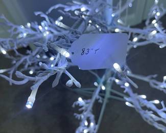 L41 - $30. 83" tall White, lighted Christmas Tree.