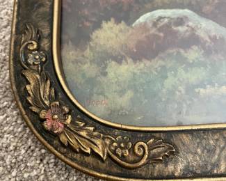 L44 - $40. Vintage / Antique Robert Wood Print. Measures 22" x 18" tall.