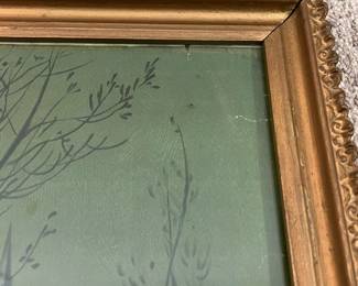 L47 - $25. Vintage Framed Print. Hallen & Weiner New York. Measures 22" x 18".