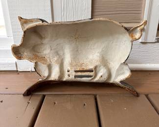 L69 - $30. Vintage Cast Iron Pig Door Stop.