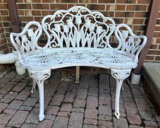 122 Wrought Iron Garden Bench