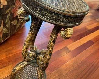 122 Rattan Accent Table