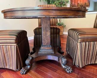 122 Mahogany Dining Table Base Detail
